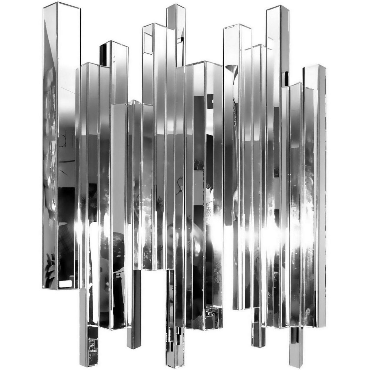 Crystalline effect Wall Mirror.