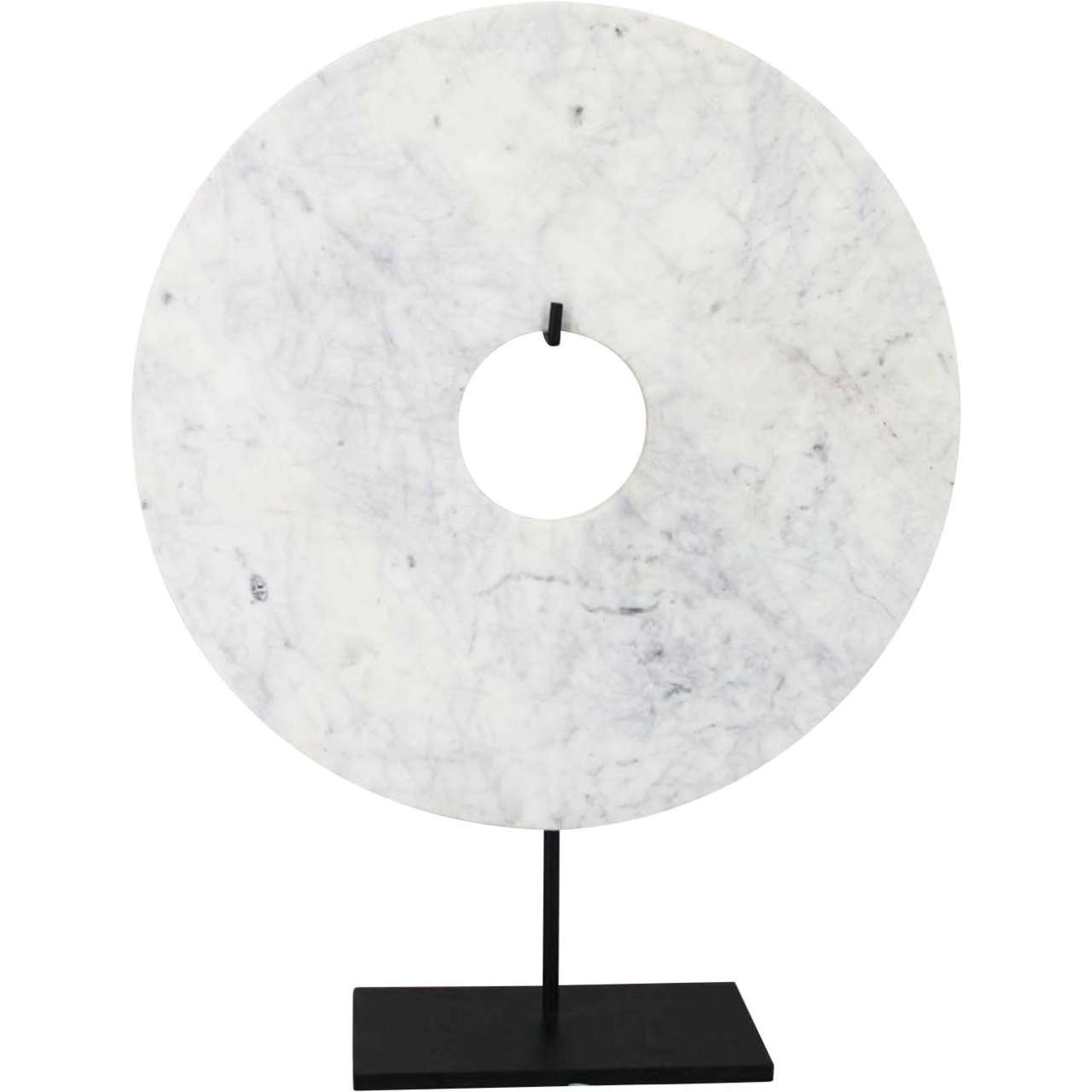 White marble disc