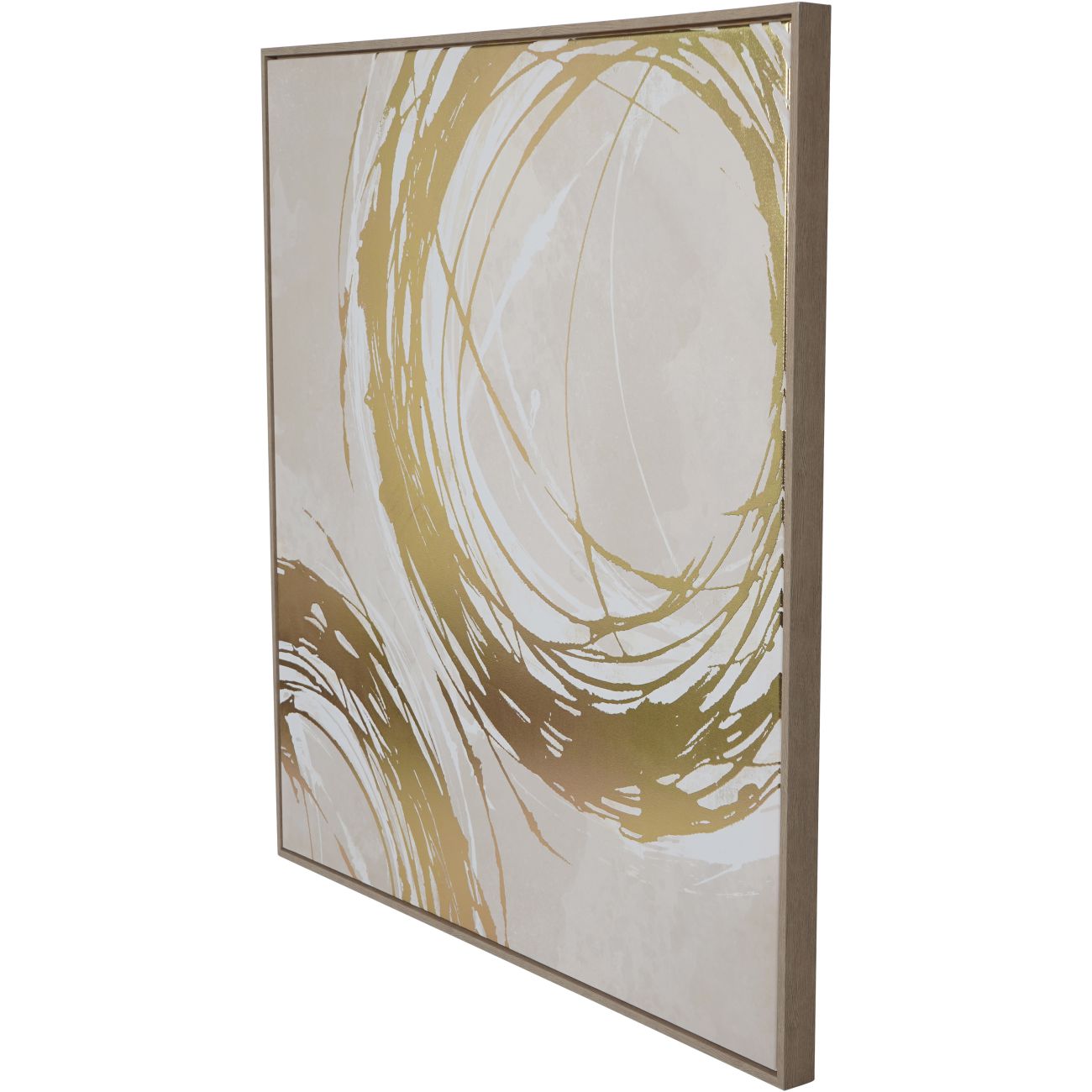Golden Foiled Circles Canvas - Image 2