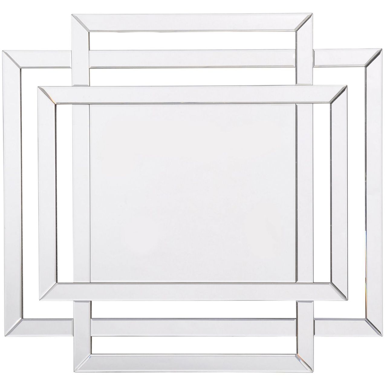 Tri-Rectangular frame Wall Mirror.