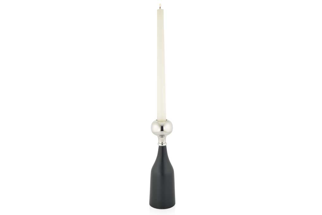 Black/Nickel candle holder - Image 2