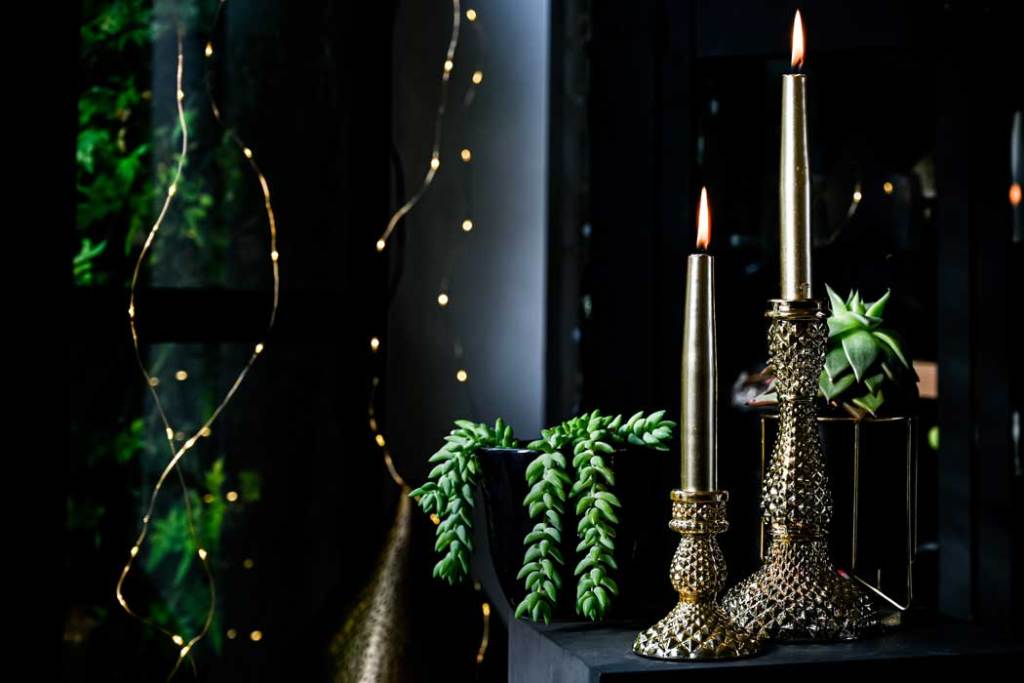 Patterned candle holder (large)