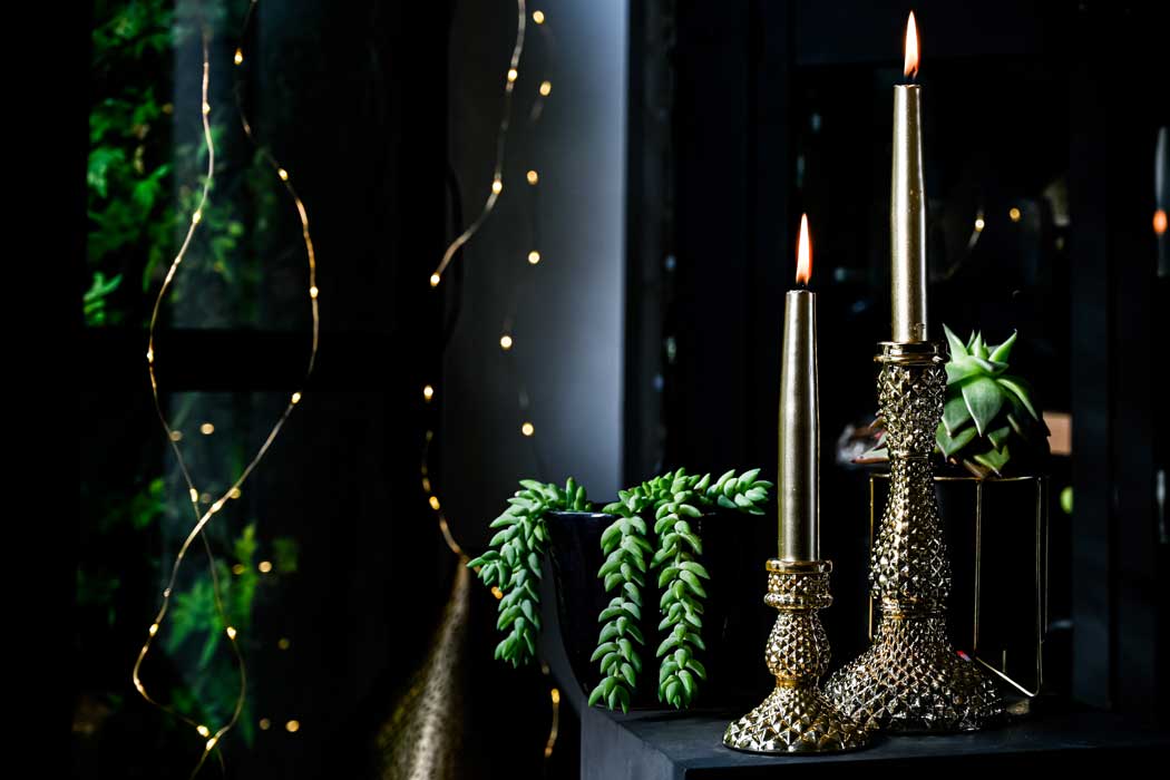 Patterned candle holder (large)