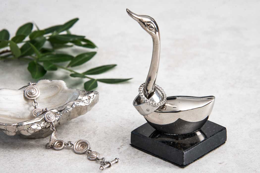 Swan ring holder + dish
