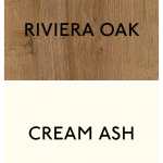 Cream Ash with Oak top
