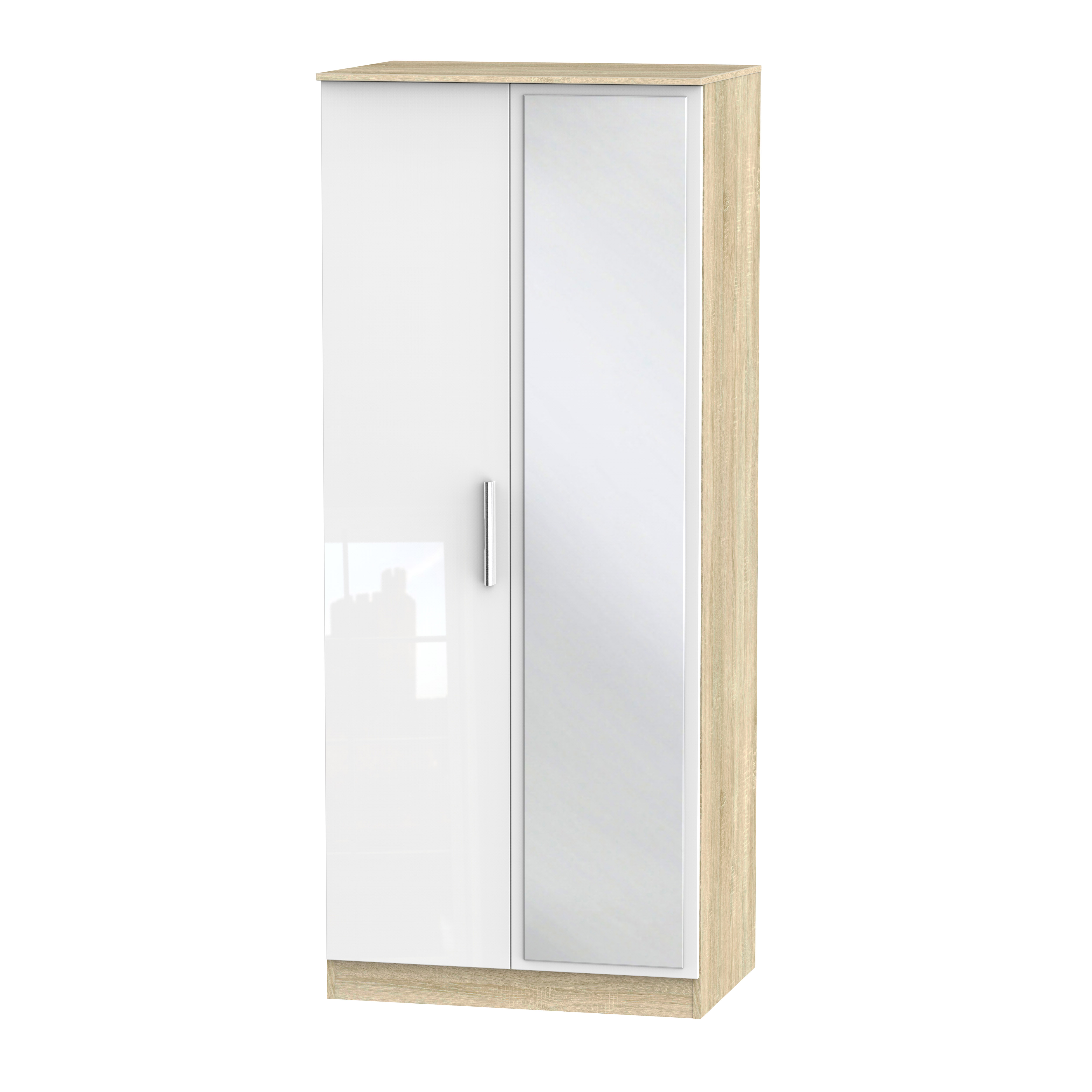 Manhattan 2ft 6in Mirror Wardrobe