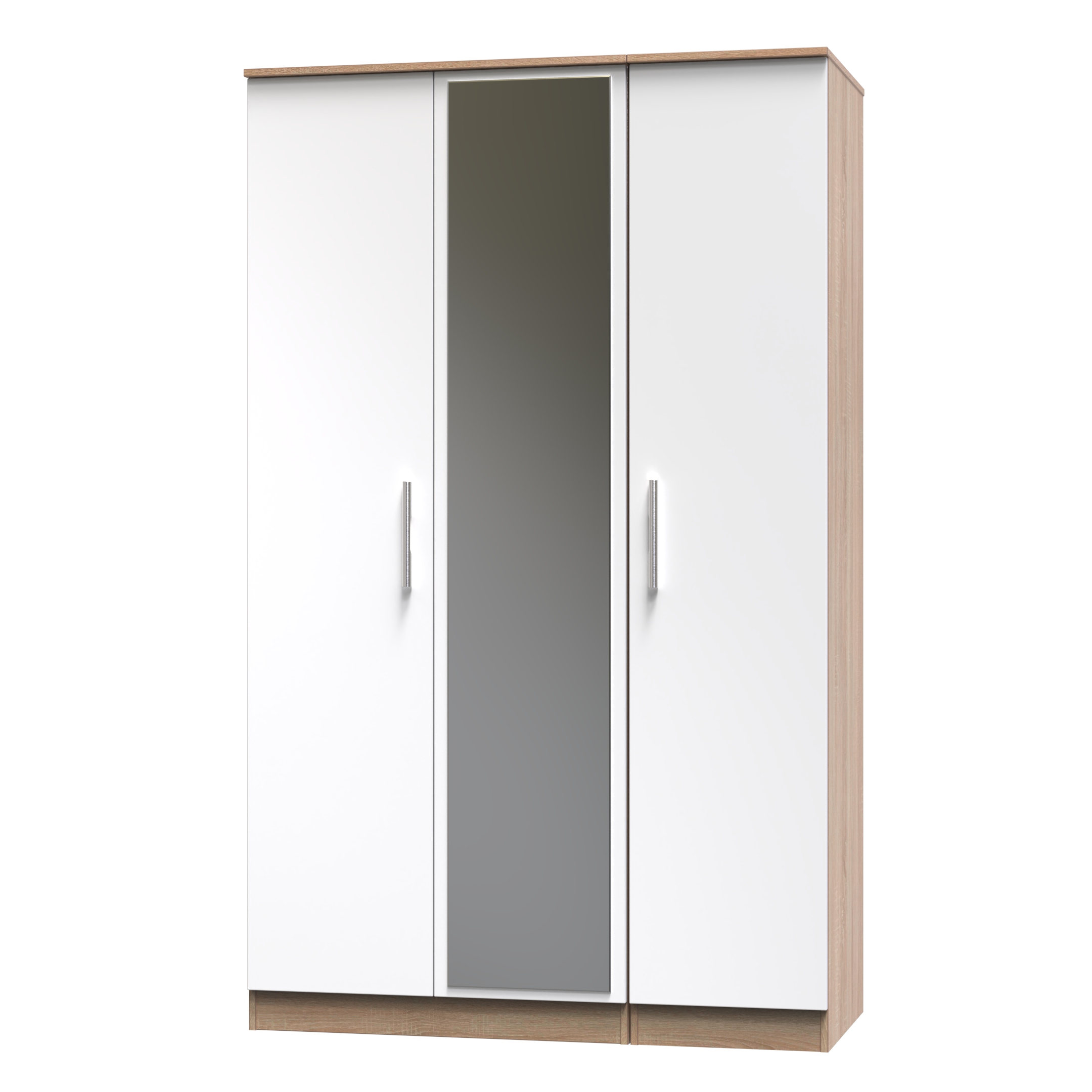 Manhattan Triple 2 Drawer Mirror Wardrobe
