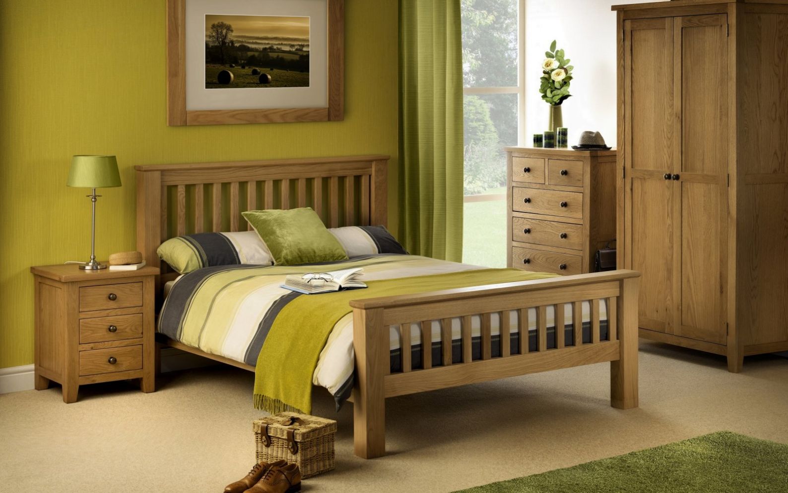 American Oak bedroom furniture collection