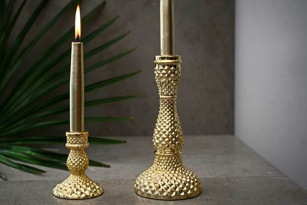 Patterned candle holder (medium)