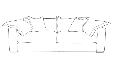 Manila 4 Seater Modular Sofa