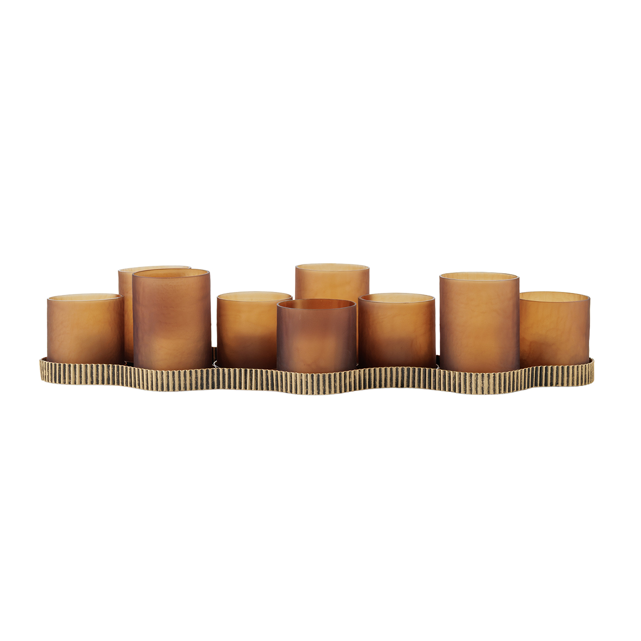 Carraway Aged Gold 9 Light Candle Holder
