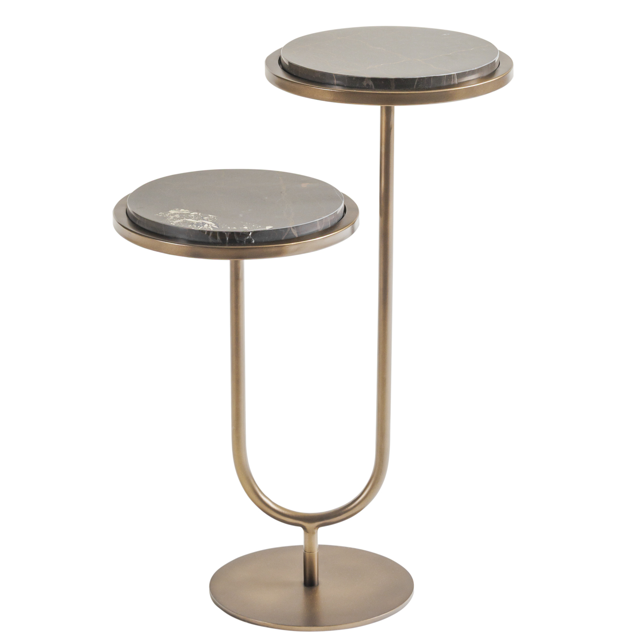 Polo Royal Gold Marble Accent Table
