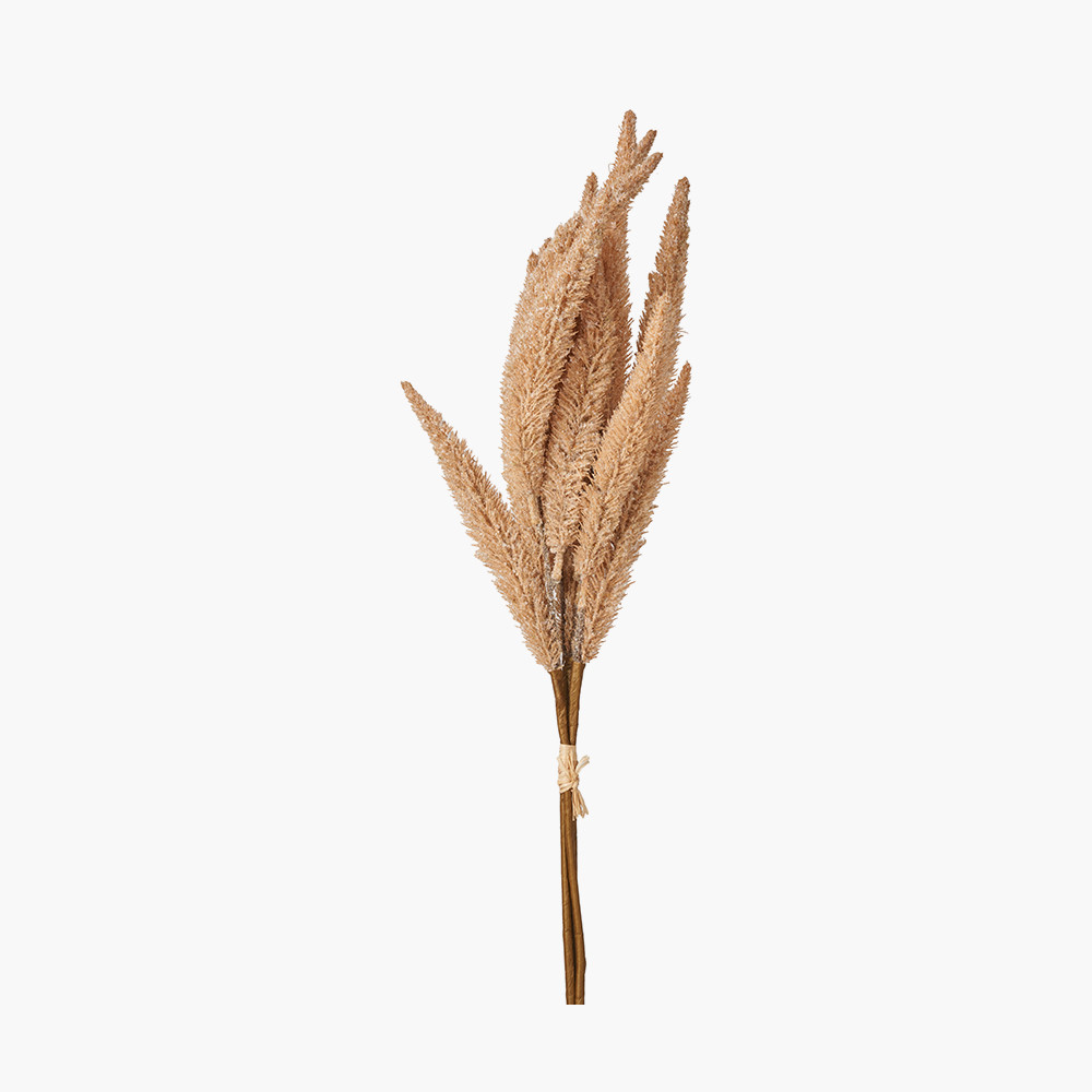 Apricot artificial foxtail three-stem bundle