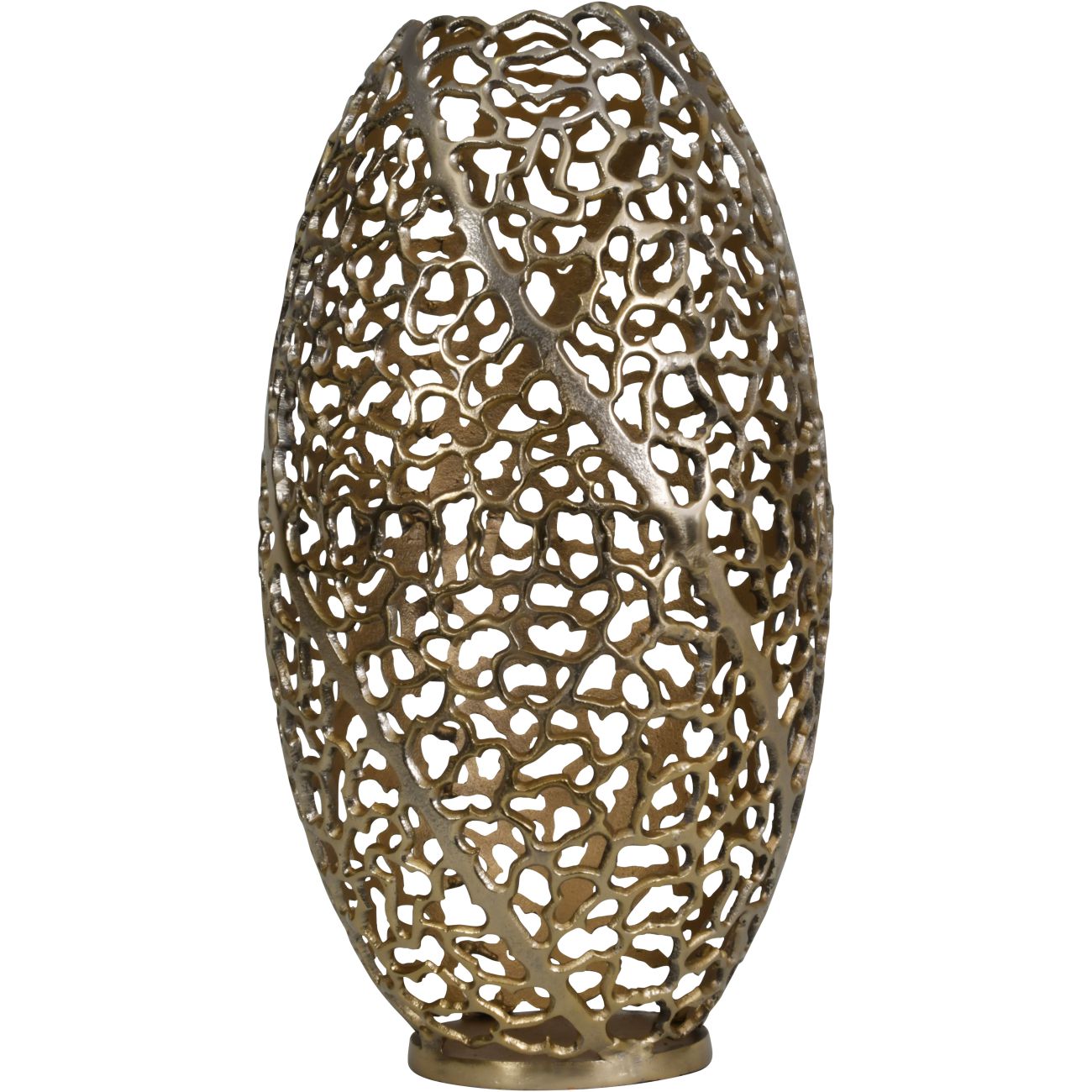 Aussie Gold Coral Barrel Vase
