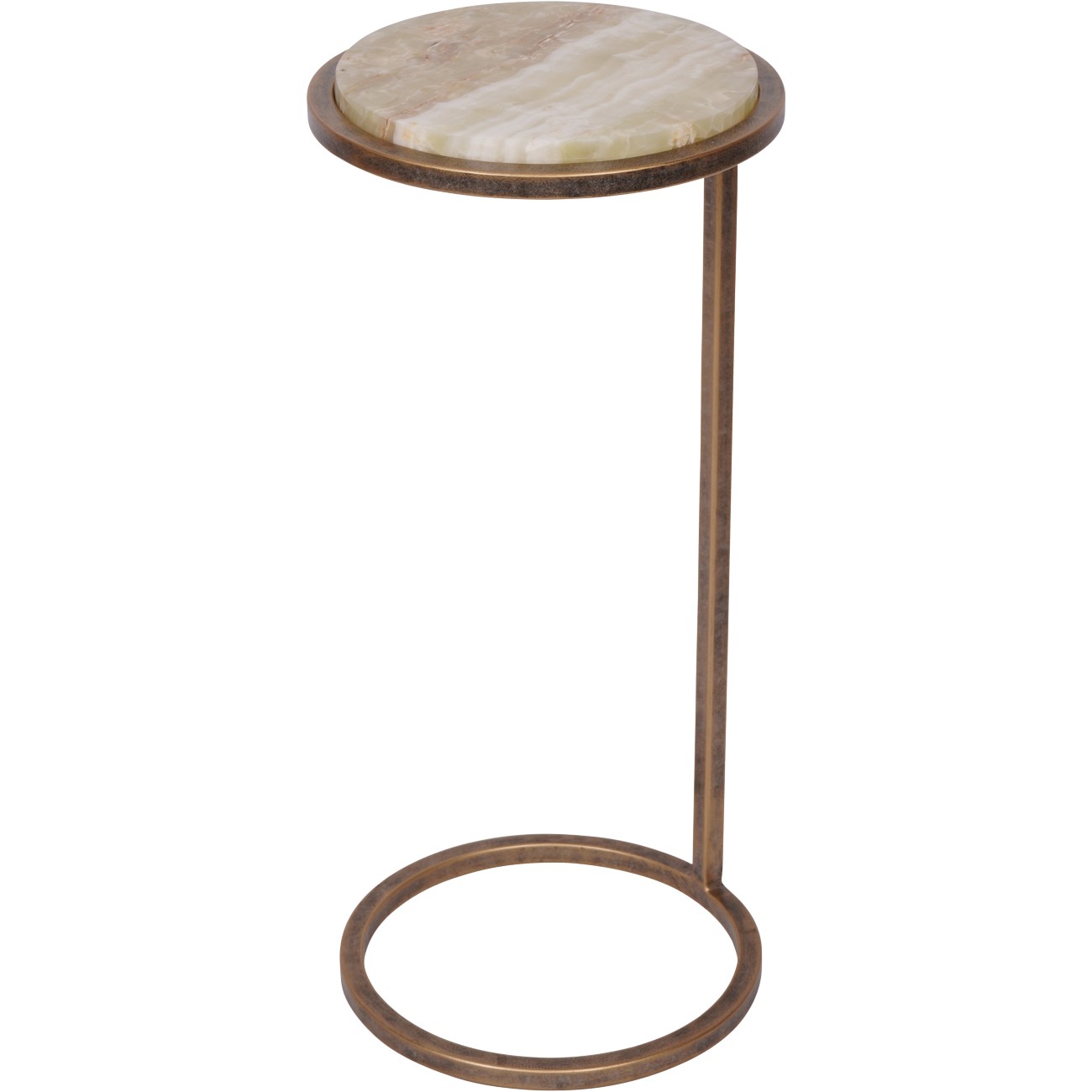 Iota Accent Table Green Onyx