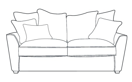 Delevigne 2 Seater Pillow-Back Sofa