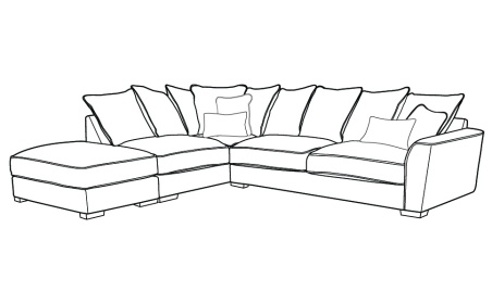 Delevigne FSS, LFC, R2 Pillow-Back Corner Sofa