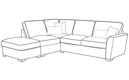 Delevigne FSS, LFC, R2 Standard-Back Corner Sofa