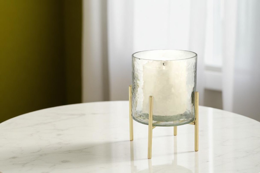 Glass tealight stand (medium)