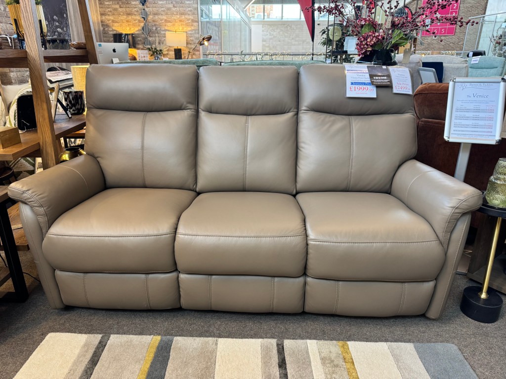 Venice 3 Seater power recliner sofa