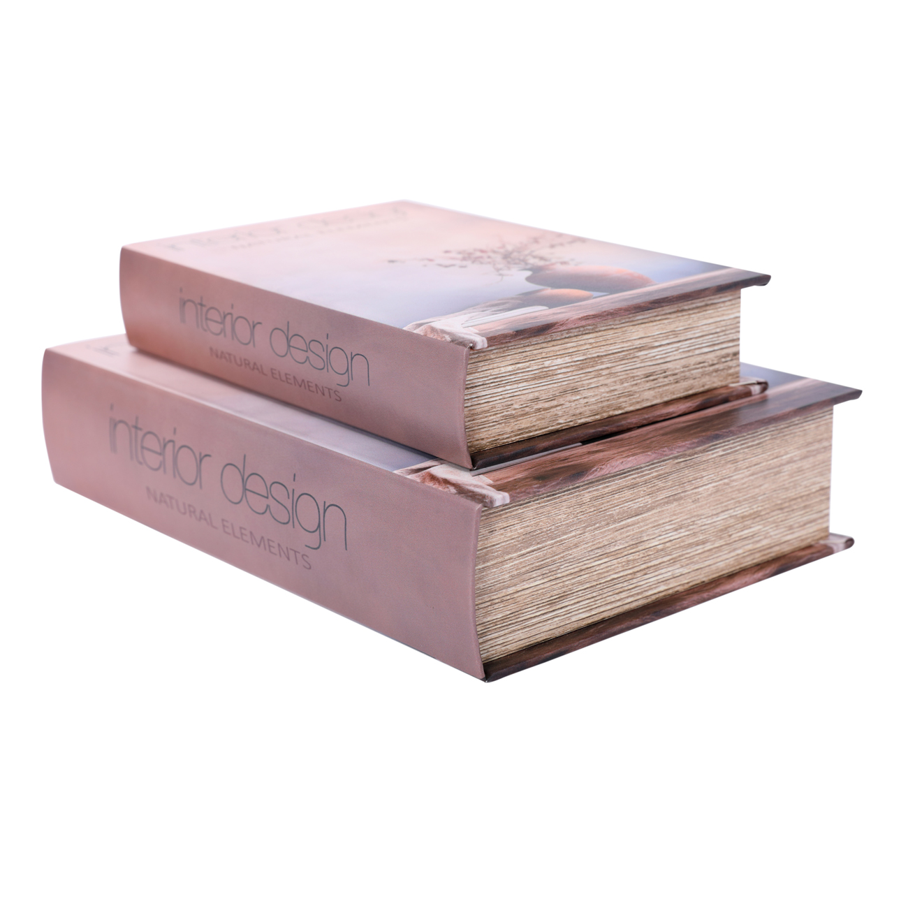 Interior Design Set of 2 Book Boxes