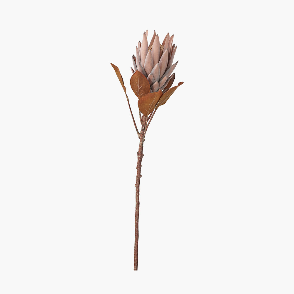 Mulberry-brown artificial protea stem