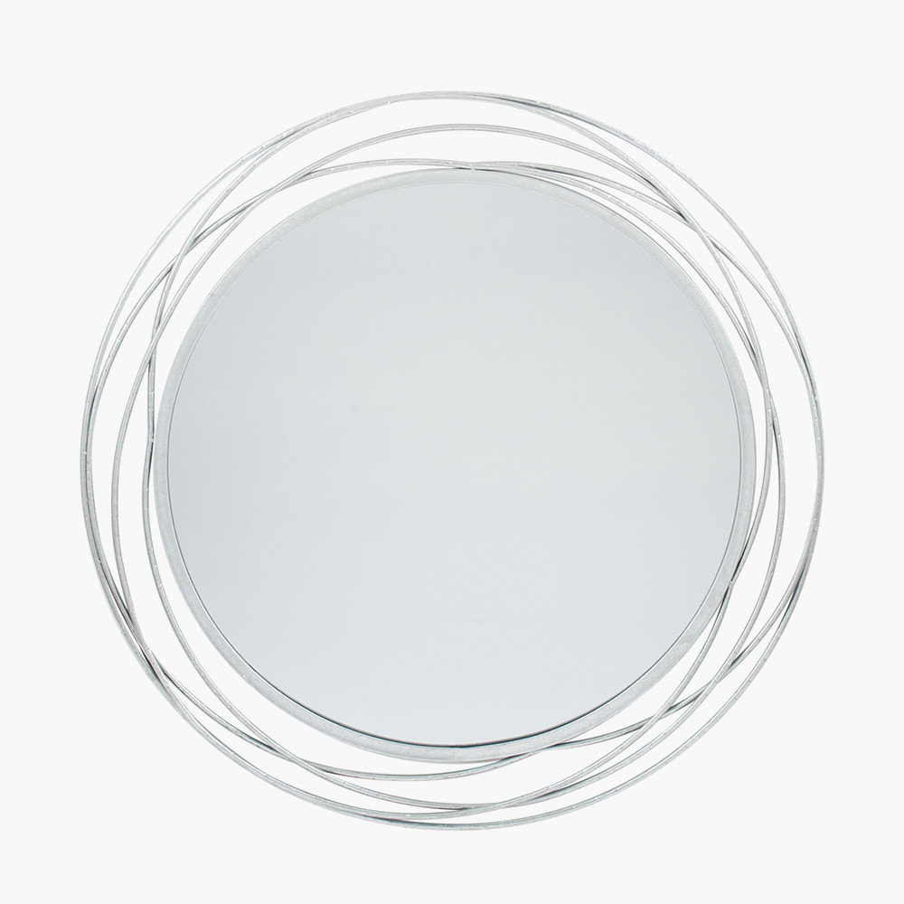 Antique-silver Orbit mirror