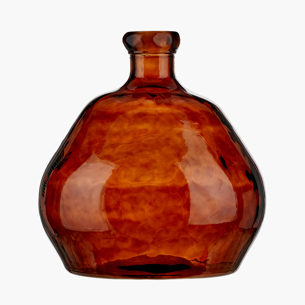 Pecan-brown organic vase
