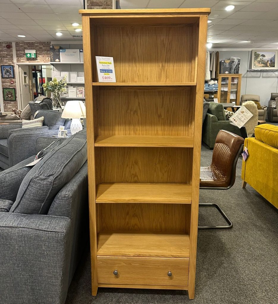 Barley Oak Large Bookcase