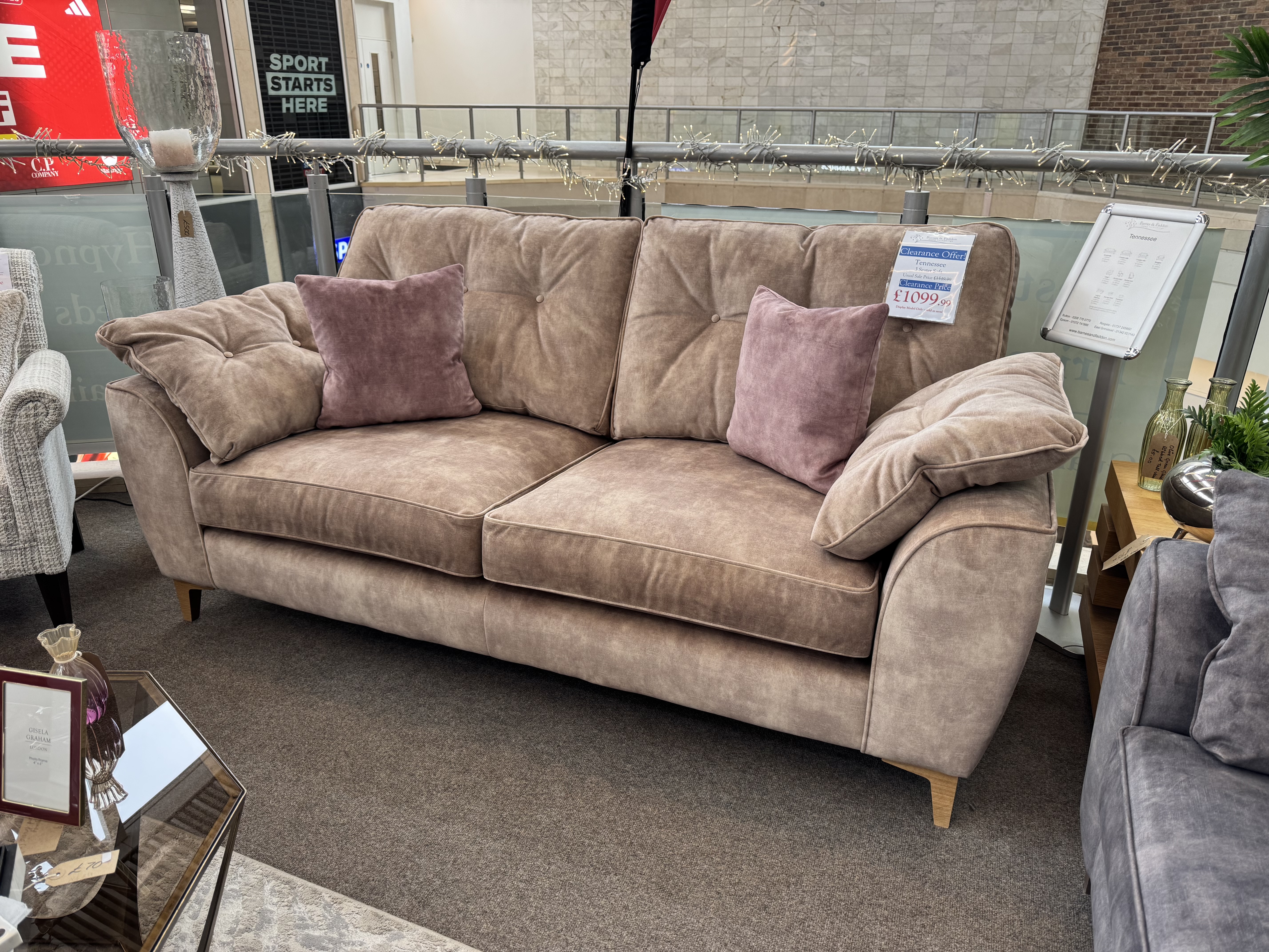 Tennessee 3 Seater sofa