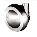 Chrome Castor - Height 5cm