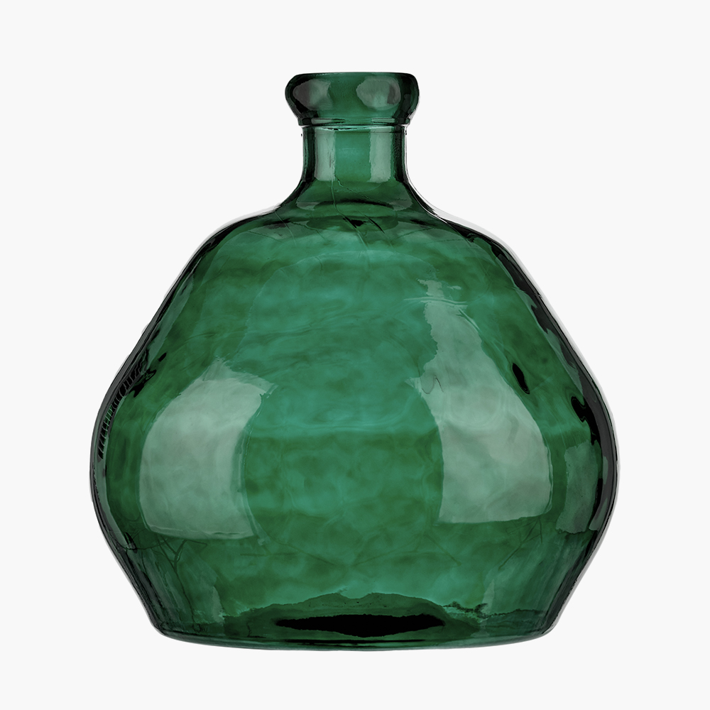 Sea-green organic vase