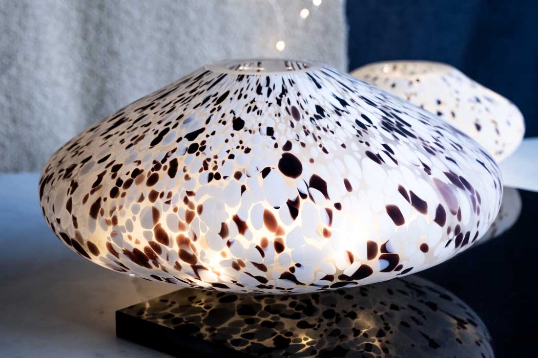 Large Mosaic glass lamp